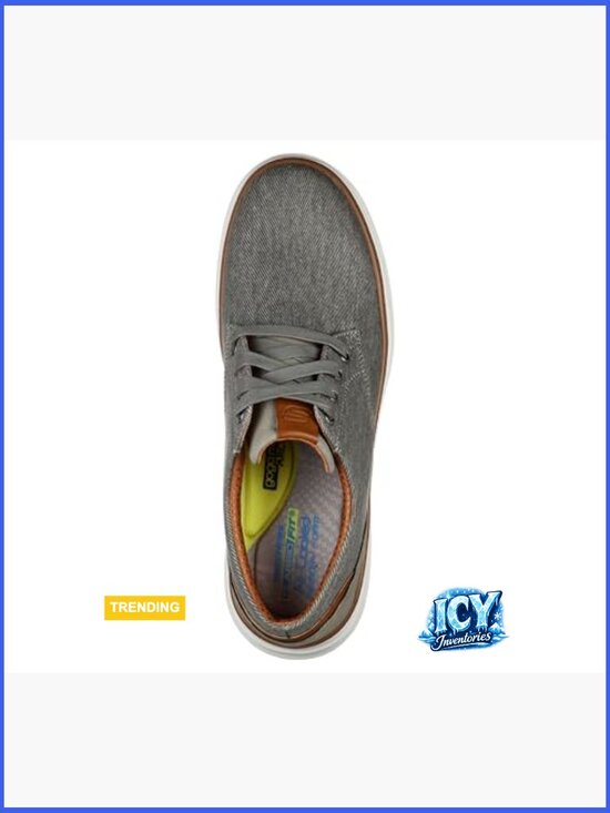 Canvas Lace Up Oxfords with Memory Foam Insole main image 4